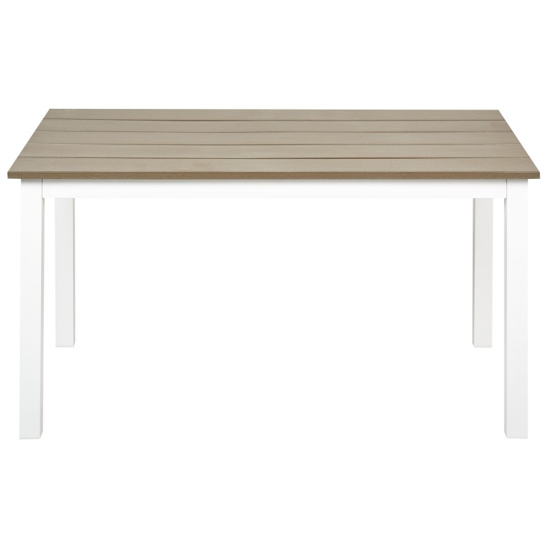 Stół ogrodowy MESSINA 96 cm 52 cm Biały Stół ogrodowy MESSINA 96 cm 52 cm Biały