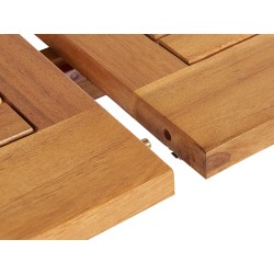 Stół ogrodowy rozkładany MAUI 160/220 cm 100 cm Drewno akacjowe Jasnobrązowy Stół ogrodowy rozkładany MAUI 160/220 cm 100 cm Drewno akacjowe Jasnobrązowy