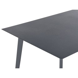 Stół ogrodowy MILETO 140 cm 80 cm Szkło Szary Stół ogrodowy MILETO 140 cm 80 cm Szkło Szary