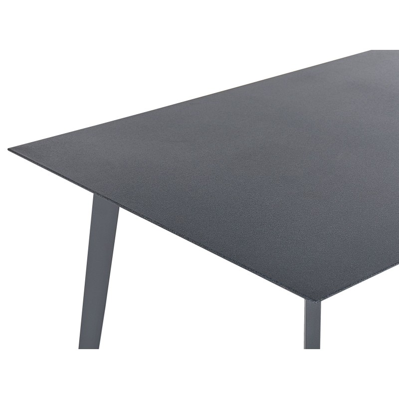 Stół ogrodowy MILETO 140 cm 80 cm Szkło Szary Stół ogrodowy MILETO 140 cm 80 cm Szkło Szary