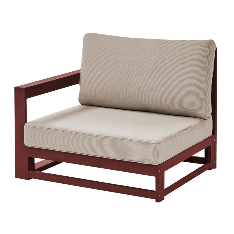 Sofa ogrodowa drewniana 2-osobowa mahoniowy brąz TIMOR II Sofa ogrodowa drewniana 2-osobowa mahoniowy brąz TIMOR II