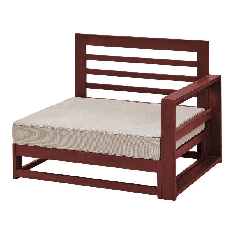 Sofa ogrodowa drewniana 2-osobowa mahoniowy brąz TIMOR II Sofa ogrodowa drewniana 2-osobowa mahoniowy brąz TIMOR II