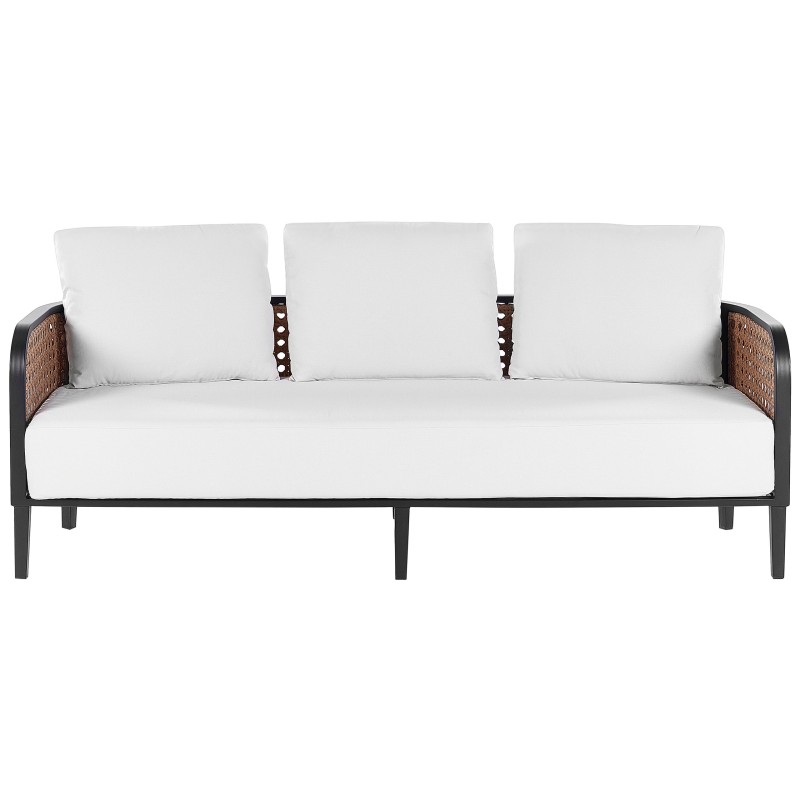 Sofa ogrodowa 3-osobowa złamana biel MONTEFALCO Sofa ogrodowa 3-osobowa złamana biel MONTEFALCO