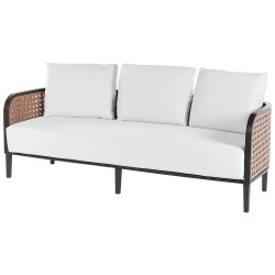 Sofa ogrodowa 3-osobowa złamana biel MONTEFALCO Sofa ogrodowa 3-osobowa złamana biel MONTEFALCO