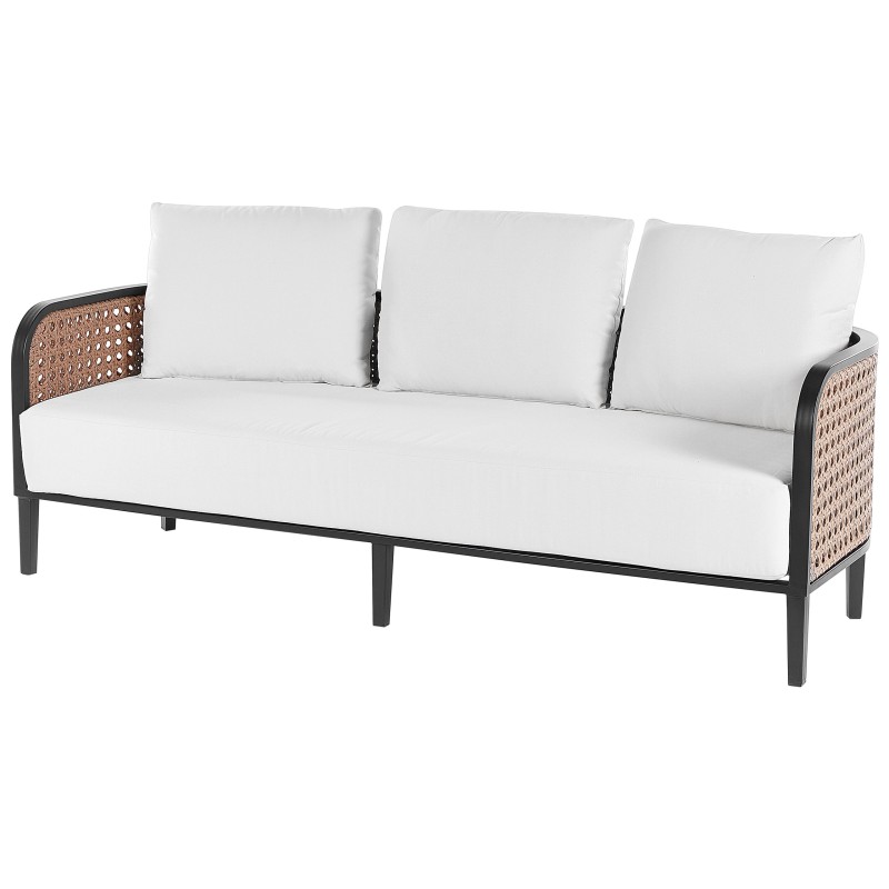 Sofa ogrodowa 3-osobowa złamana biel MONTEFALCO Sofa ogrodowa 3-osobowa złamana biel MONTEFALCO