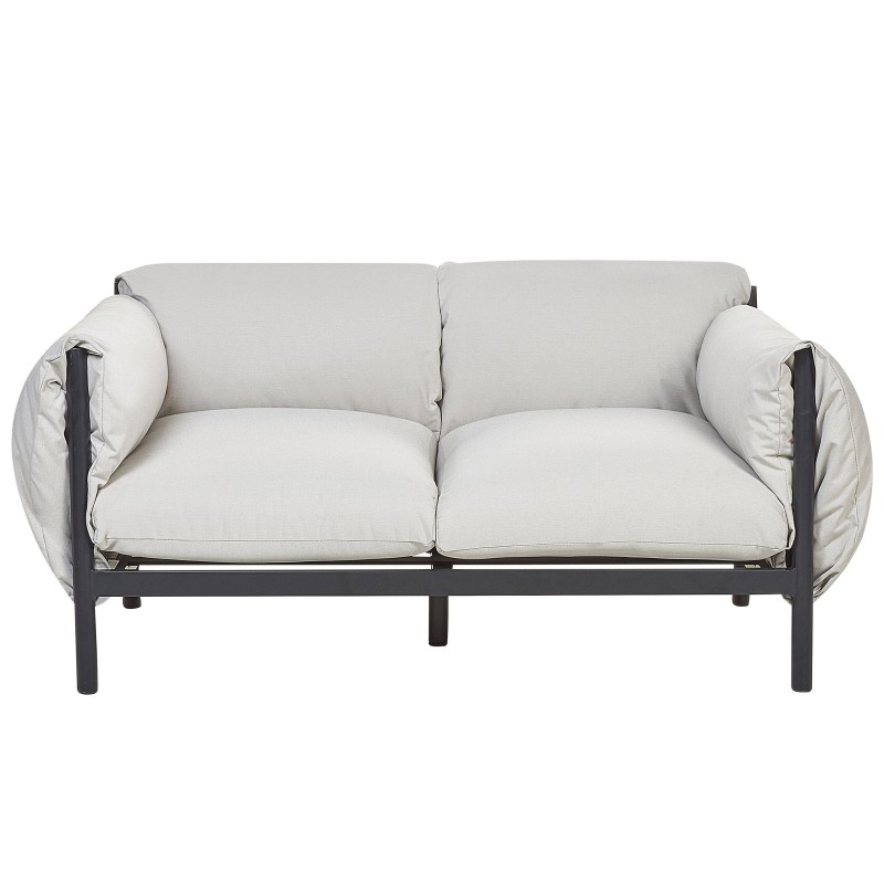 Sofa ogrodowa 2-osobowa jasnoszara ESPERIA Sofa ogrodowa 2-osobowa jasnoszara ESPERIA