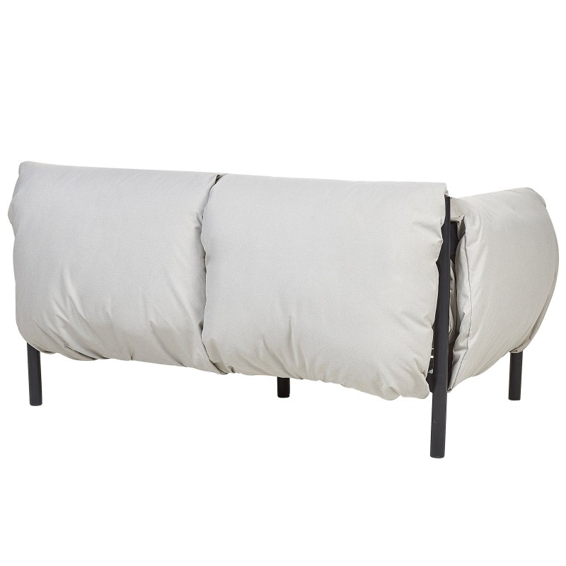 Sofa ogrodowa 2-osobowa jasnoszara ESPERIA Sofa ogrodowa 2-osobowa jasnoszara ESPERIA