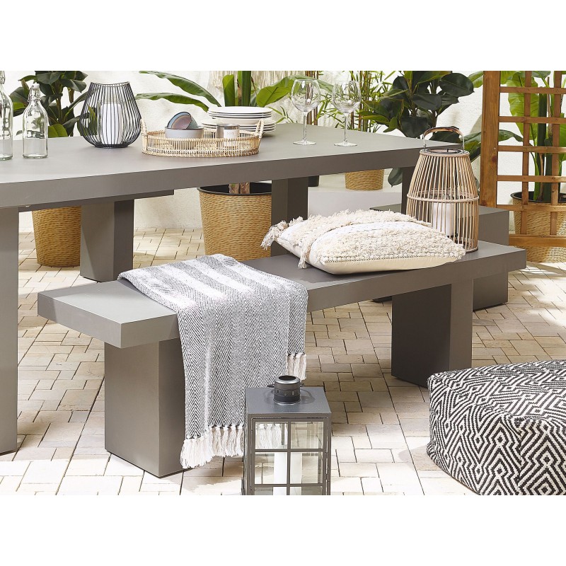 Ławka ogrodowa TARANTO 150 cm Beton Szary Ławka ogrodowa TARANTO 150 cm Beton Szary