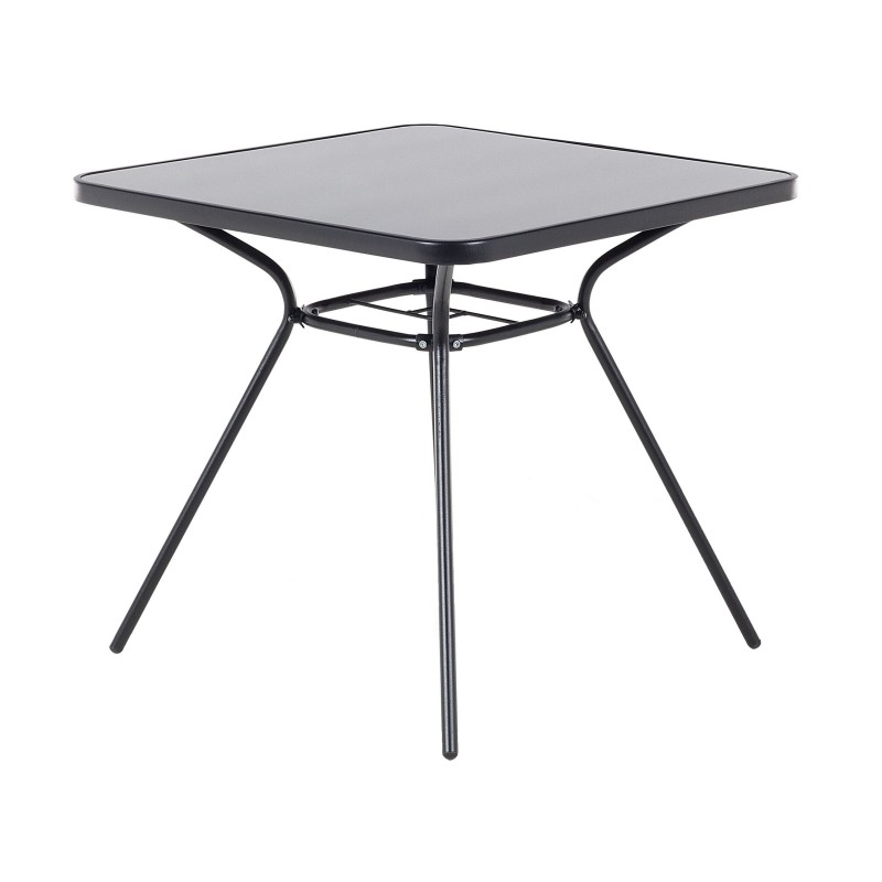 Stolik bistro LIVO 80 cm 80 cm Szkło Czarny Stolik bistro LIVO 80 cm 80 cm Szkło Czarny