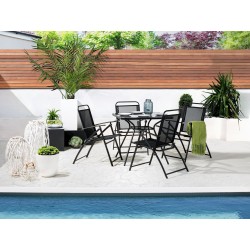 Stolik bistro LIVO 80 cm 80 cm Szkło Czarny Stolik bistro LIVO 80 cm 80 cm Szkło Czarny