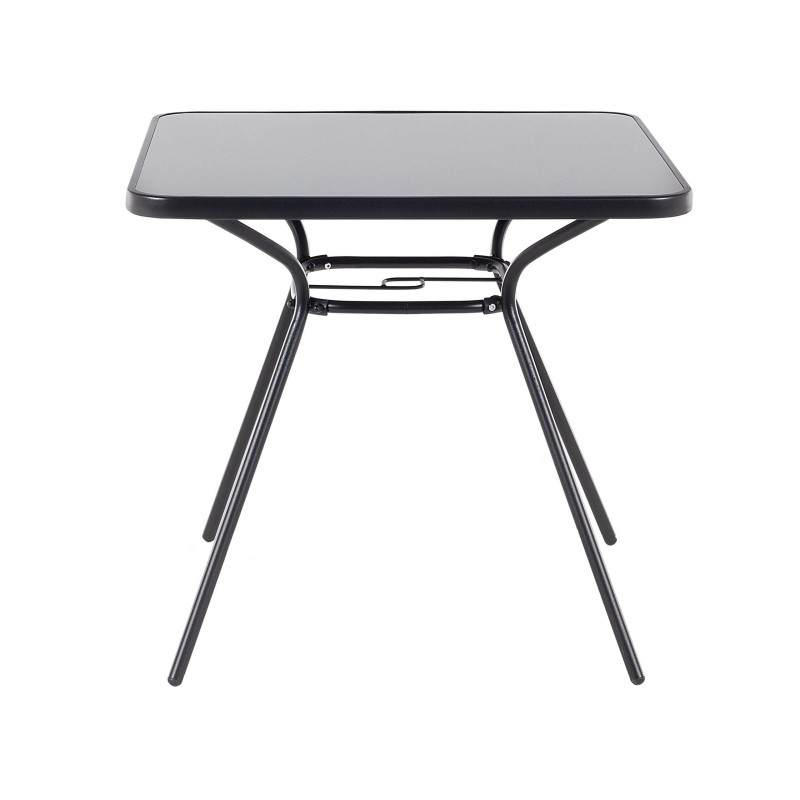 Stolik bistro LIVO 80 cm 80 cm Szkło Czarny Stolik bistro LIVO 80 cm 80 cm Szkło Czarny