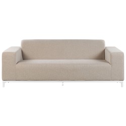 Sofa ogrodowa beżowa z białym ROVIGO