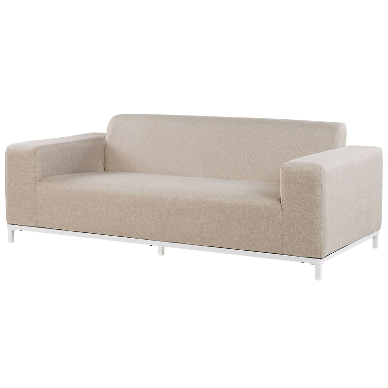 Sofa ogrodowa beżowa z białym ROVIGO Sofa ogrodowa beżowa z białym ROVIGO