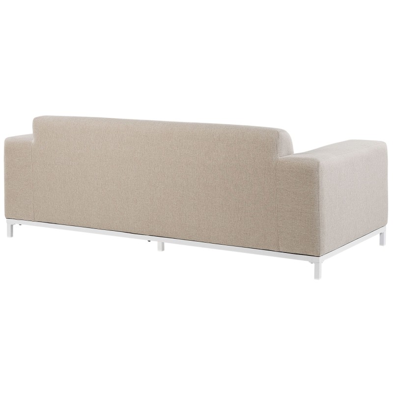 Sofa ogrodowa beżowa z białym ROVIGO Sofa ogrodowa beżowa z białym ROVIGO