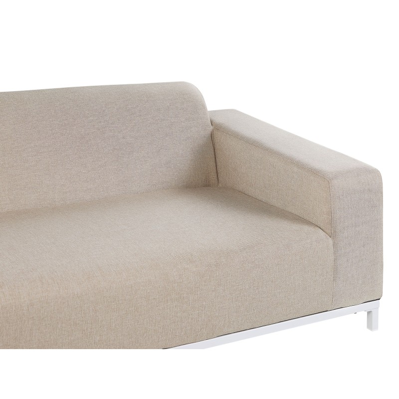 Sofa ogrodowa beżowa z białym ROVIGO Sofa ogrodowa beżowa z białym ROVIGO