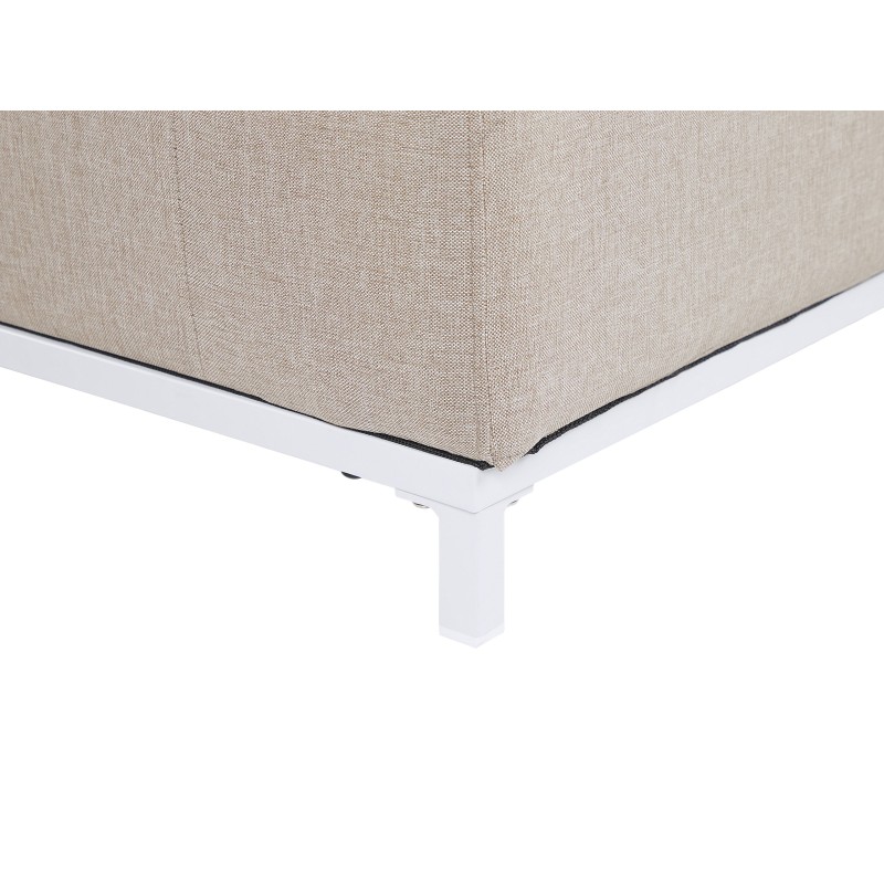 Sofa ogrodowa beżowa z białym ROVIGO Sofa ogrodowa beżowa z białym ROVIGO