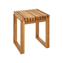 Stolik ogrodowy BELLANO 35 cm 40 cm Drewno akacjowe Brązowy