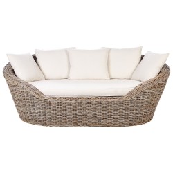 Łóżko ogrodowe CAVO Rattan Naturalny