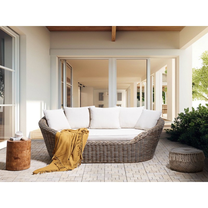 Łóżko ogrodowe CAVO Rattan Naturalny Łóżko ogrodowe CAVO Rattan Naturalny