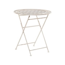 Stolik bistro TRIESTE 70 cm 70 cm Metal Jasnobeżowy
