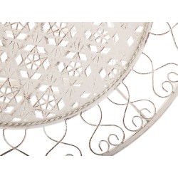 Stolik bistro TRIESTE 70 cm 70 cm Metal Jasnobeżowy Stolik bistro TRIESTE 70 cm 70 cm Metal Jasnobeżowy