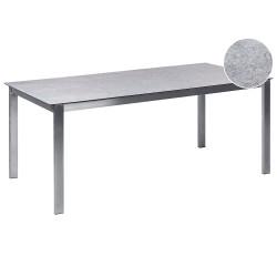 Stół ogrodowy COSOLETO 180 cm 90 cm Szkło Szary