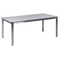 Stół ogrodowy COSOLETO 180 cm 90 cm Szkło Szary Stół ogrodowy COSOLETO 180 cm 90 cm Szkło Szary