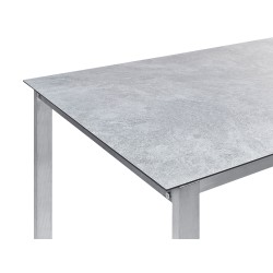 Stół ogrodowy COSOLETO 180 cm 90 cm Szkło Szary Stół ogrodowy COSOLETO 180 cm 90 cm Szkło Szary