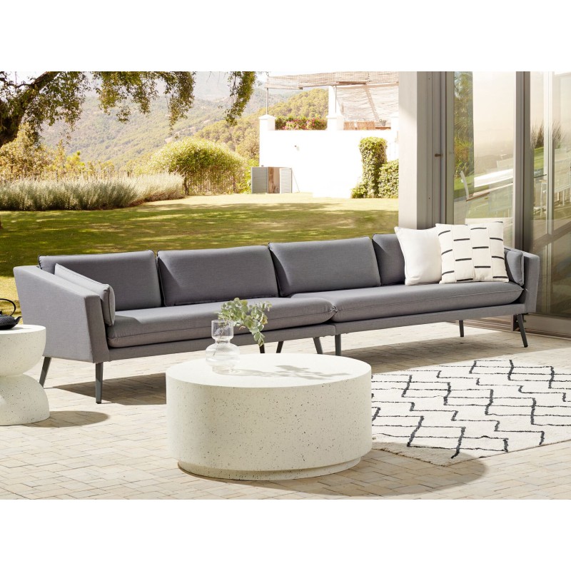 Sofa ogrodowa 4-osobowa szara LORETELLO Sofa ogrodowa 4-osobowa szara LORETELLO