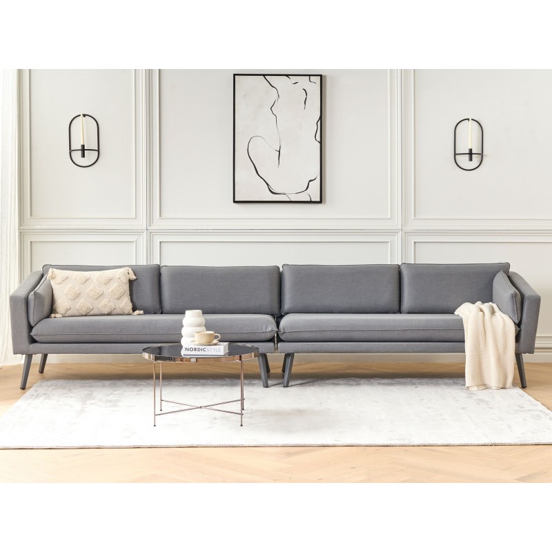 Sofa ogrodowa 4-osobowa szara LORETELLO Sofa ogrodowa 4-osobowa szara LORETELLO