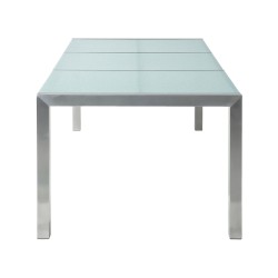 Stół ogrodowy GROSSETO 220 cm 100 cm Szkło tłuczone Przezroczysty Stół ogrodowy GROSSETO 220 cm 100 cm Szkło tłuczone Przezroczysty