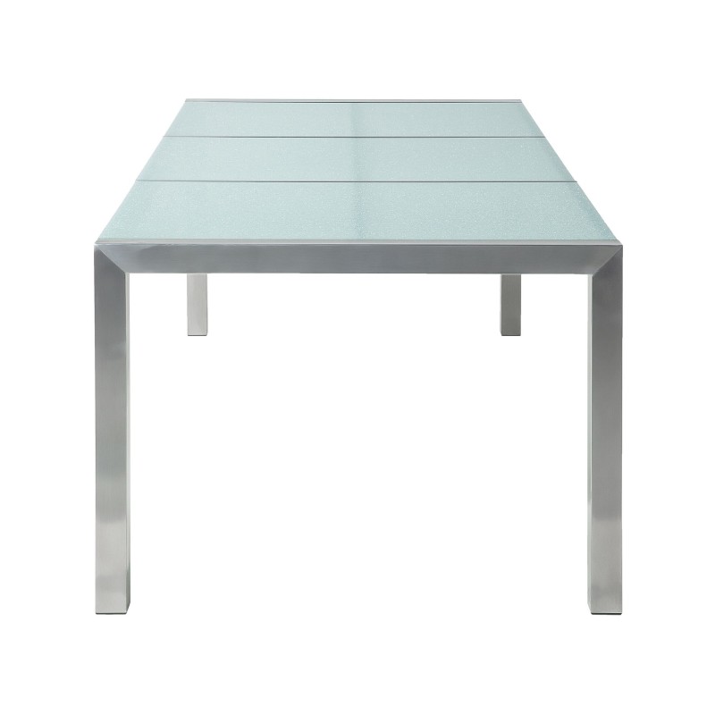 Stół ogrodowy GROSSETO 220 cm 100 cm Szkło tłuczone Przezroczysty Stół ogrodowy GROSSETO 220 cm 100 cm Szkło tłuczone Przezroczysty