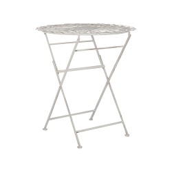 Stolik bistro STIFFE 70 cm 70 cm Metal Biały Stolik bistro STIFFE 70 cm 70 cm Metal Biały