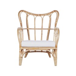 Zestaw ogrodowy ze stolikiem dla 4 osób BRINDISI Rattan Naturalny Zestaw ogrodowy ze stolikiem dla 4 osób BRINDISI Rattan Naturalny