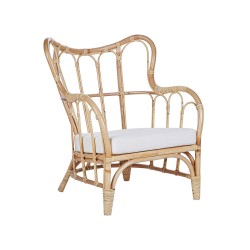 Zestaw ogrodowy ze stolikiem dla 4 osób BRINDISI Rattan Naturalny Zestaw ogrodowy ze stolikiem dla 4 osób BRINDISI Rattan Naturalny