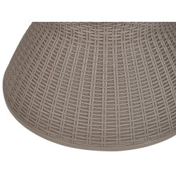 Barek ogrodowy AISA 49 cm 49 cm Imitacja drewna Beżowoszary Barek ogrodowy AISA 49 cm 49 cm Imitacja drewna Beżowoszary