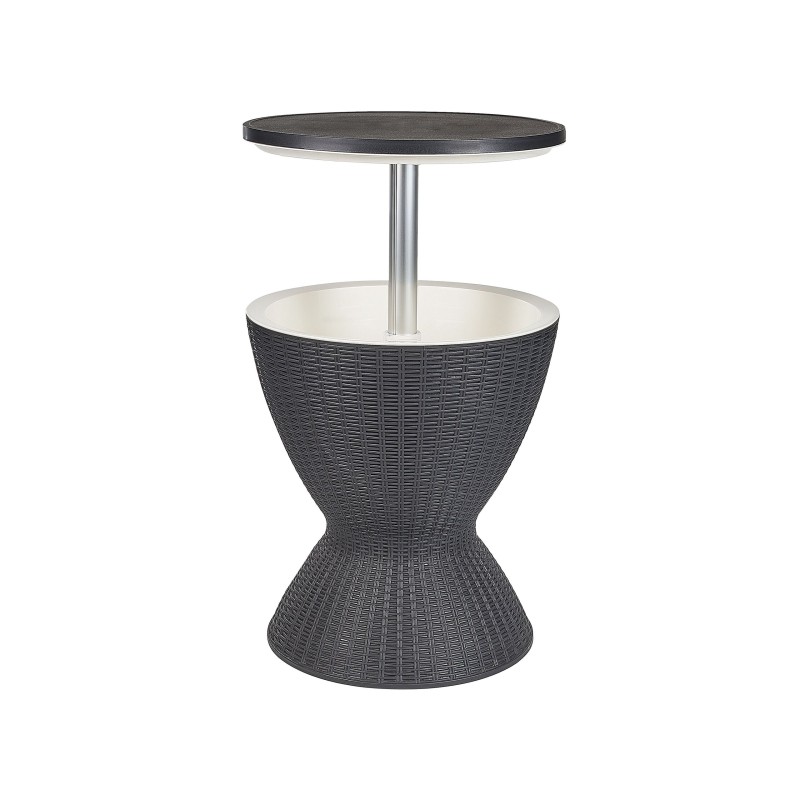 Barek ogrodowy AISA 49 cm 49 cm Imitacja drewna Czarny Barek ogrodowy AISA 49 cm 49 cm Imitacja drewna Czarny