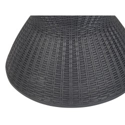 Barek ogrodowy AISA 49 cm 49 cm Imitacja drewna Czarny Barek ogrodowy AISA 49 cm 49 cm Imitacja drewna Czarny