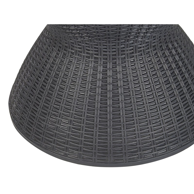 Barek ogrodowy AISA 49 cm 49 cm Imitacja drewna Czarny Barek ogrodowy AISA 49 cm 49 cm Imitacja drewna Czarny