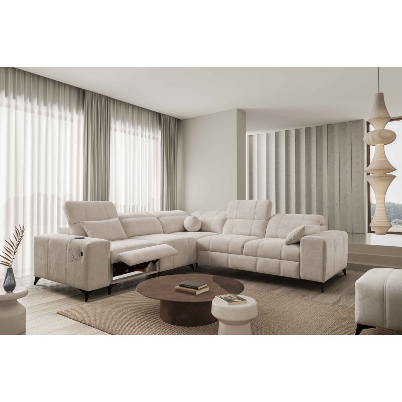Narożnik ballagio III Mix z funkcją spania oraz funkcją relax tkanina Spring 1108 Narożnik ballagio III Mix z funkcją spania oraz funkcją relax tkanina Spring 1108