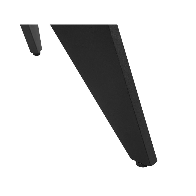 Stół ogrodowy OLMETTO 83 cm 110 cm Szkło Czarny Stół ogrodowy OLMETTO 83 cm 110 cm Szkło Czarny