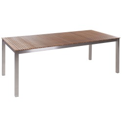 Stół ogrodowy VIAREGGIO 200 cm 90 cm Drewno tekowe (certyfikat FSC®) Brązowy