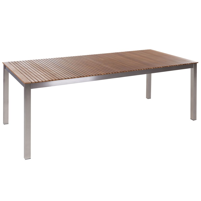 Stół ogrodowy VIAREGGIO 200 cm 90 cm Drewno tekowe (certyfikat FSC®) Brązowy Stół ogrodowy VIAREGGIO 200 cm 90 cm Drewno tekowe (certyfikat FSC®) Brązowy