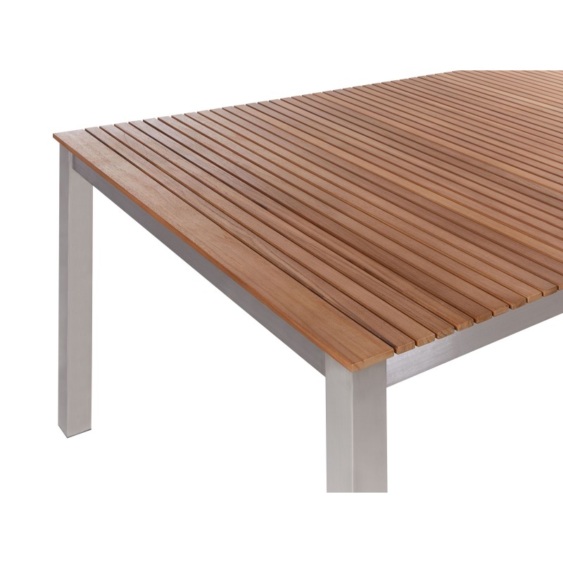 Stół ogrodowy VIAREGGIO 200 cm 90 cm Drewno tekowe (certyfikat FSC®) Brązowy Stół ogrodowy VIAREGGIO 200 cm 90 cm Drewno tekowe (certyfikat FSC®) Brązowy