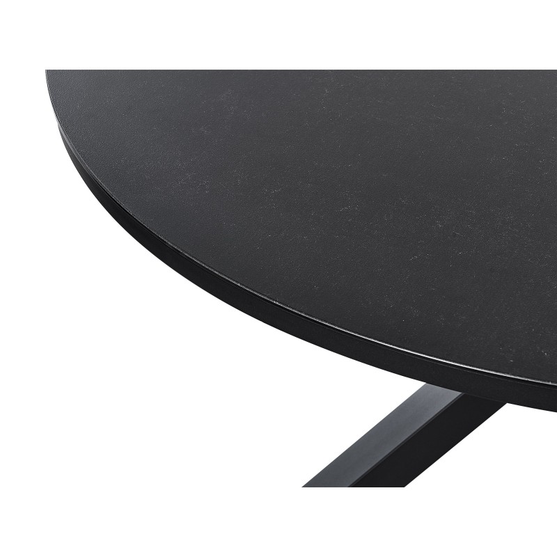 Stół ogrodowy MALETTO 120 cm 120 cm Szkło Czarny Stół ogrodowy MALETTO 120 cm 120 cm Szkło Czarny