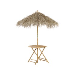 Stolik bistro MOLISE 85 cm 85 cm Drewno bambusowe Jasnobrązowy