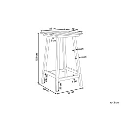 Stolik ogrodowy barowy ADIRONDACK 60 cm 59 cm Materiał syntetyczny Czerwony Stolik ogrodowy barowy ADIRONDACK 60 cm 59 cm Materiał syntetyczny Czerwony