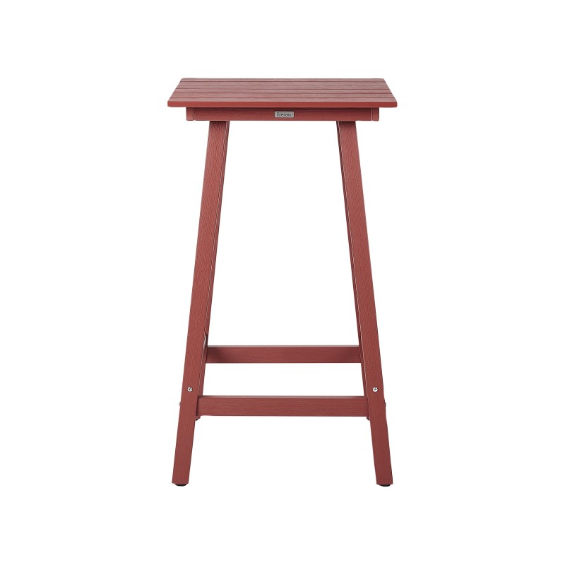 Stolik ogrodowy barowy ADIRONDACK 60 cm 59 cm Materiał syntetyczny Czerwony Stolik ogrodowy barowy ADIRONDACK 60 cm 59 cm Materiał syntetyczny Czerwony
