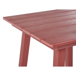 Stolik ogrodowy barowy ADIRONDACK 60 cm 59 cm Materiał syntetyczny Czerwony Stolik ogrodowy barowy ADIRONDACK 60 cm 59 cm Materiał syntetyczny Czerwony