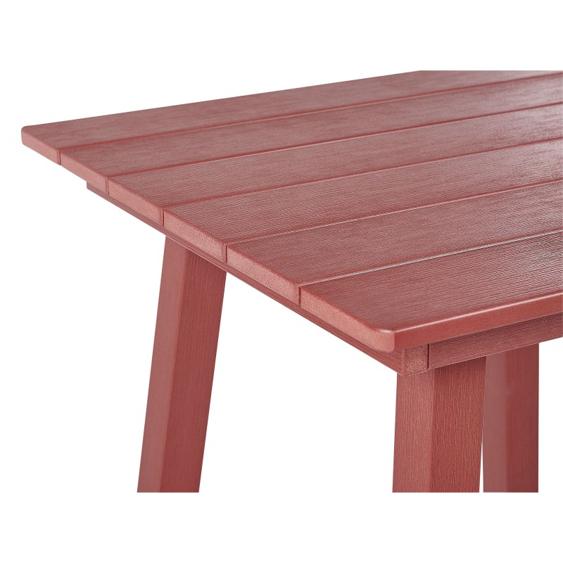 Stolik ogrodowy barowy ADIRONDACK 60 cm 59 cm Materiał syntetyczny Czerwony Stolik ogrodowy barowy ADIRONDACK 60 cm 59 cm Materiał syntetyczny Czerwony